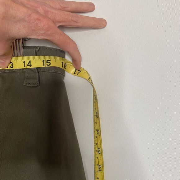 Hot Topic Olive Green Multi-Pocket Girls Cargo Wide Leg Trousers Y2K Size 9 - Picture 9 of 11